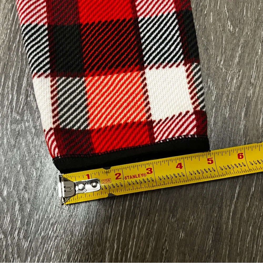 NWOT The North Face Men's Gordon Lyons Red Black Plaid 1/4‎ Zip Size Large